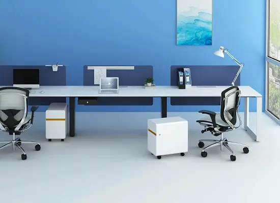 Delhi Manufacturer Office furniture White Workstation Table Modern