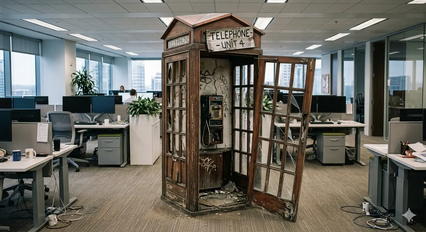 Dameged MDF office pod