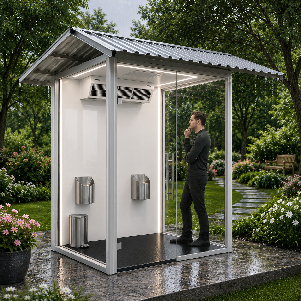 outdoor smoking pod India